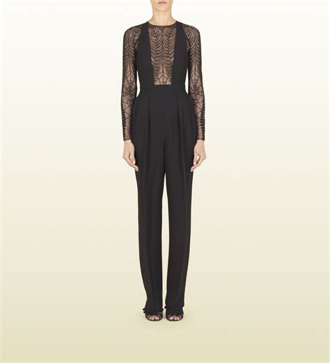 gucci oversized jumper|Gucci lace jumpsuit.